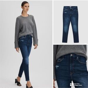 Good American Deep Indigo Good Legs Crop